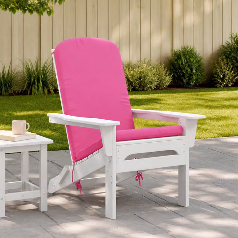 Cuscino per Lounger da Sole vidaXL GEMERT Rosa in Poliestere con Rivestimento Lavabile e Resistente ai Raggi UV