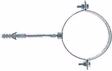 Collare Fischer in acciaio zincato tondo argento, diametro: 12 mm, confezione da 50 pezzi