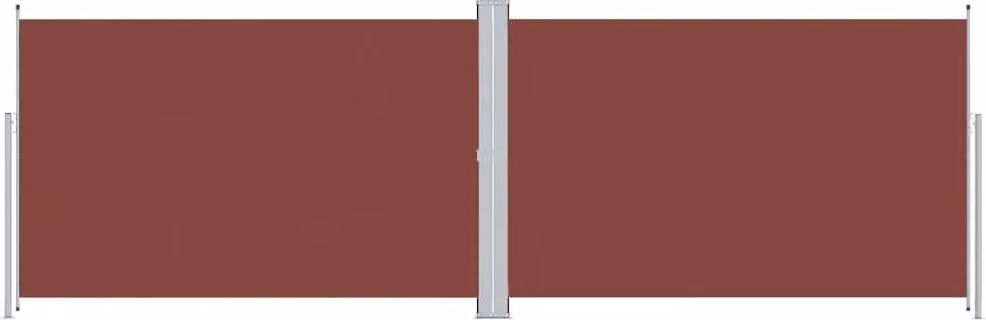 Tenda da Sole Laterale Retrattile Marrone 200x600 cm