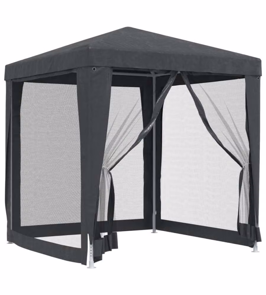 vidaXL Tenda per Feste con 4 Pareti in Rete Antracite L: 200 cm, P: 200 cm, H: 240 cm – 2