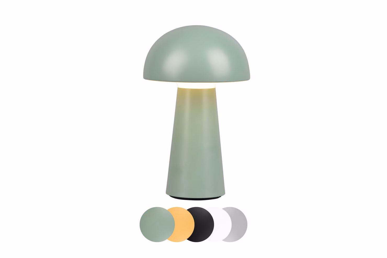 Lampada da tavolo ricaricabile a LED, lampada da tavolo, senza fili, ricaricabile, a 4 vie, dimmerabile, per interni ed esterni, verde, lightling Lennox