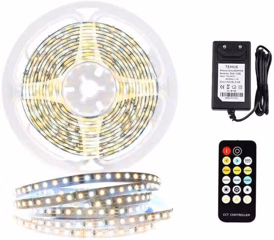 Strisce LED con telecomando - Lunghezza: 6 metri - Multicolore - Colore nero