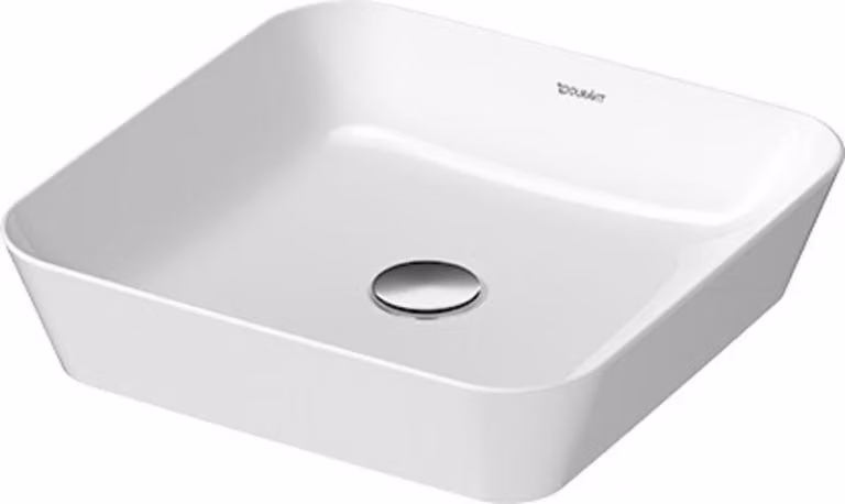 Duravit Cape Cod Évier à poser, 430x430 mm, sans table de robinetterie, sans trop-plein, 2340430000, 2340430000