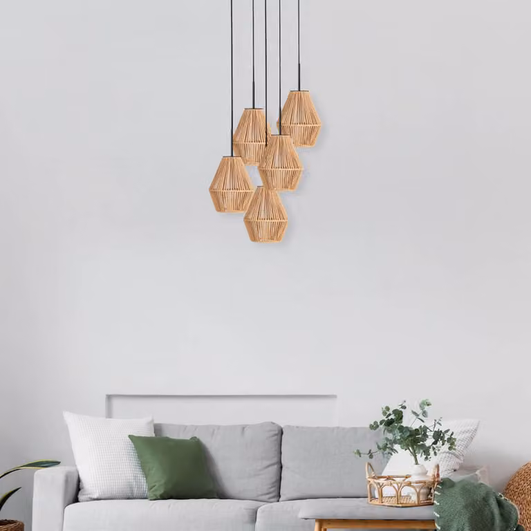 Anne Light Lampada a sospensione Ropex, dimmerabile, Nero, Soggiorno / Sala da pranzo, Metallo, Lampada a sospensione