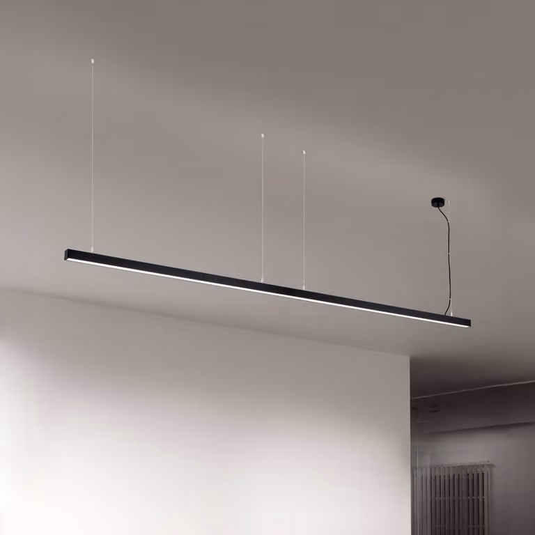 ORION Plafoniera a LED Bounce, Nero, Soggiorno / Sala da pranzo, Alluminio, Moderno, Plafoniera LED