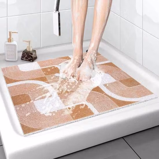 Tappetino antiscivolo per doccia, accessori da bagno, nero