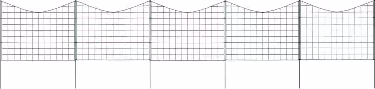 Maison Exclusive - Set recinzione da giardino concava 77,5x64 cm verde