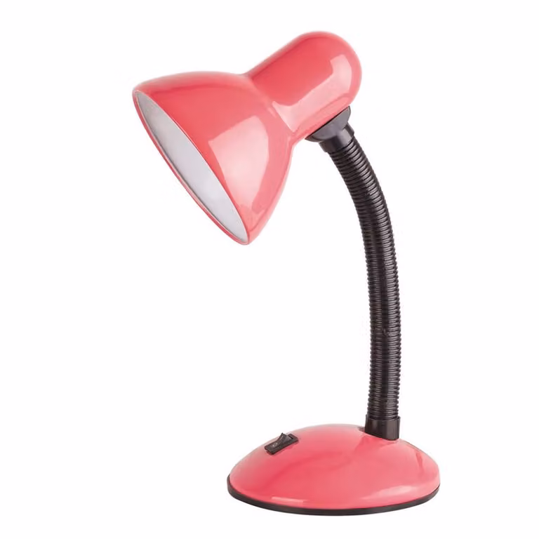 Lampada da tavolo per la scuola rosa E27 Dylan 4172 Rabalux