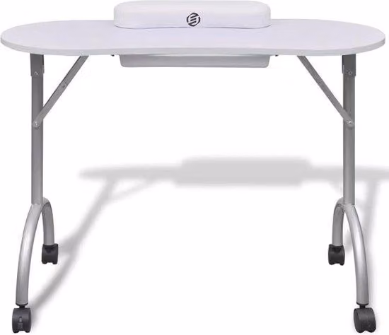 Tavolo da manicure per estetiste delle unghie - Tavolo portatile - Con lampada - Per manicure - Tavolo per estetiste delle unghie