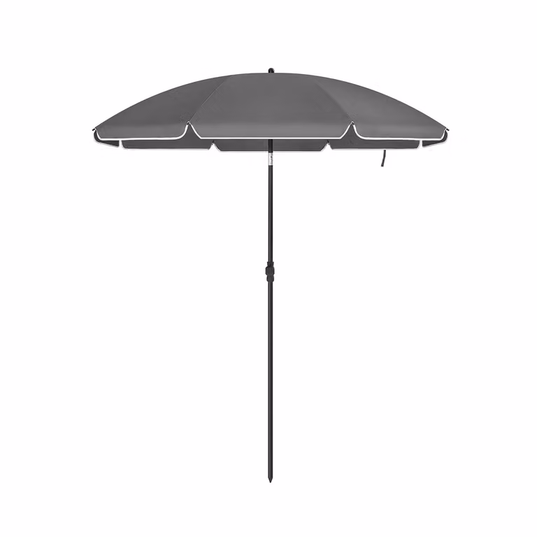 Ombrellone da Spiaggia Ø 2 m | SONGMICS, Grigio / 200 cm