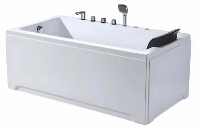 Badewanne Acrylwanne Whirlpool Blubberbad Hydromassagewanne Whirlwanne 170x80 cm