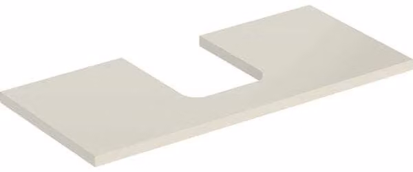 Plaque de lavabo Geberit ONE, découpe au centre, pour lavabo à poser en forme de coupe, 105x3x47cm, 505.274.00.4, 505.274.00.4
