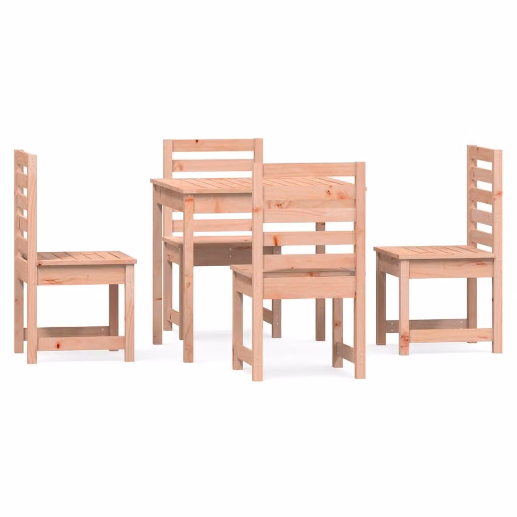 Set da Pranzo per Giardino 5 pz in Legno Massello di Douglas