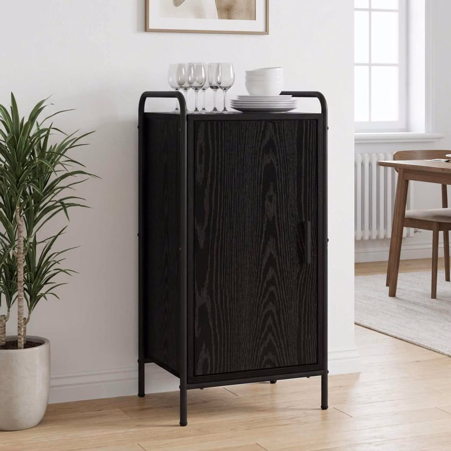 vidaXL Credenza Rovere Nero 97 x 33 x 81 cm Legno ingegnerizzato