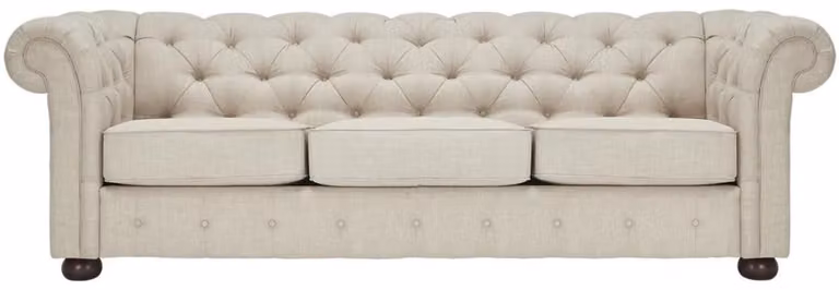 Beige Chesterfield Wohnzimmer Modern Design Couchen Sofa Samt Möbel Stoff