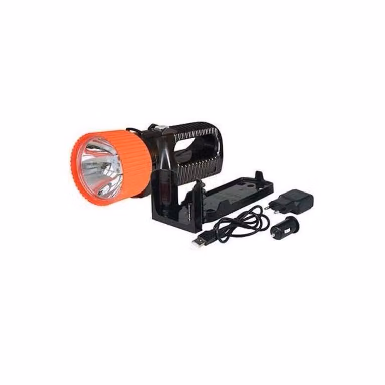 Faretto LED nero-rosso - Lampada tascabile ricaricabile 442181