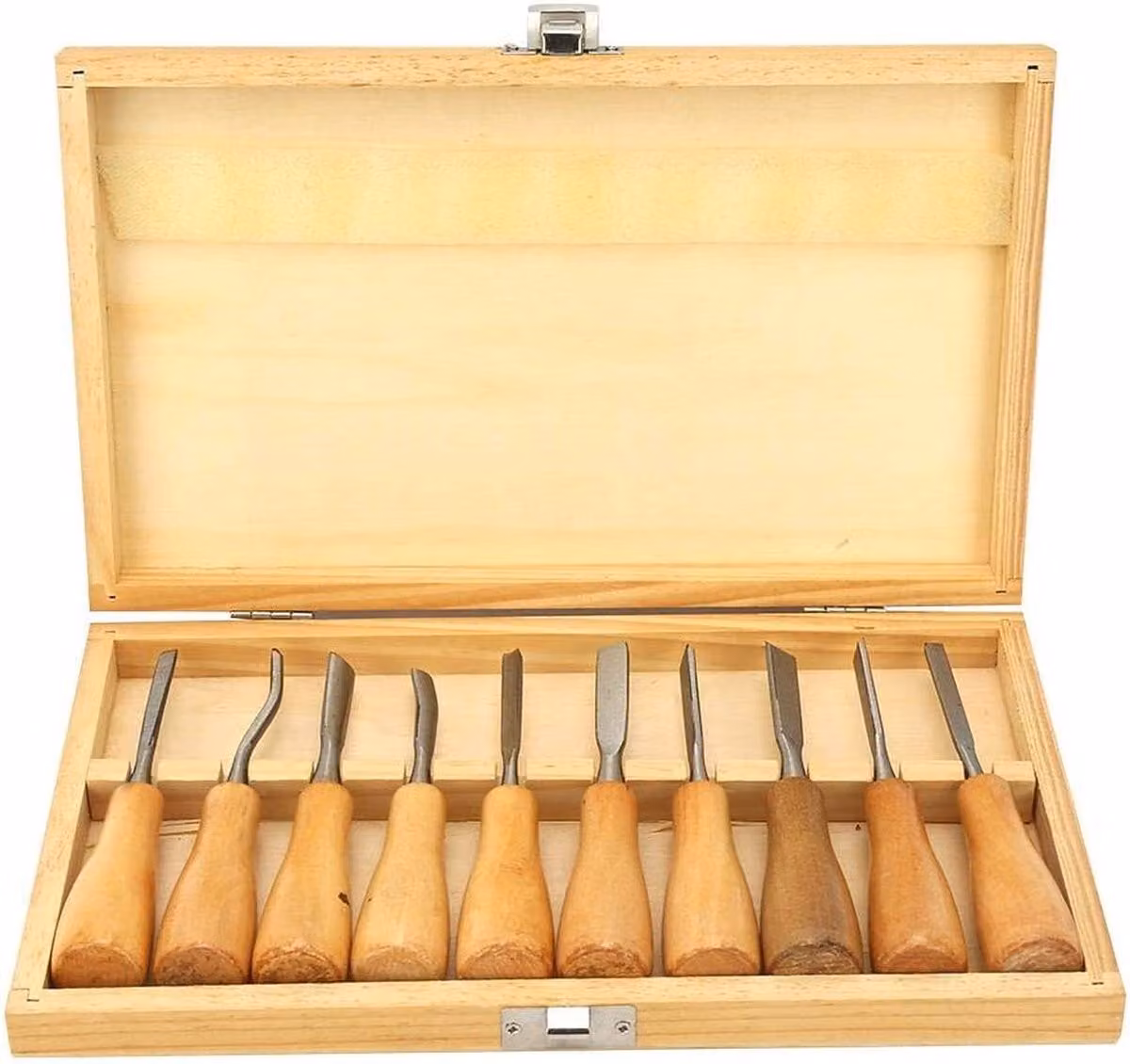 Strumenti per l'intaglio del legno, set di scalpelli per l'intaglio del legno, kit di scalpelli per l'intaglio con manico in legno ad alta durezza per la lavorazione del legno