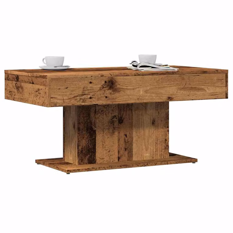 vidaXL Tavolino da caffè moderno in legno marrone L: 96 cm, P: 50 cm, H: 45 cm