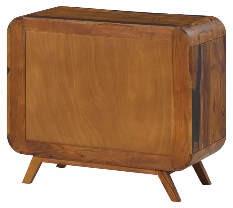 MASSIVMOEBEL24 | Comò in legno di sheesham 90x40x75 laccato marrone scuro MAILAND #203