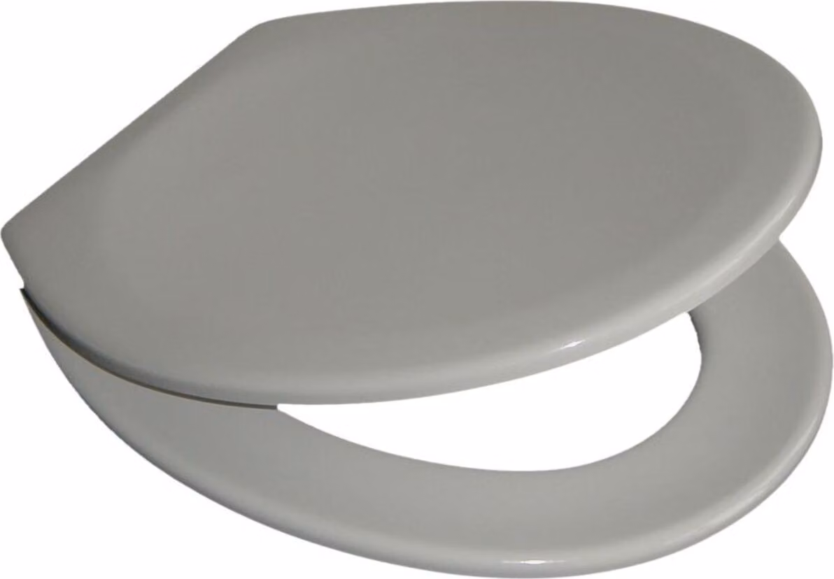 VCM Sedile per WC Coperchio per WC Coperchio per WC Sedile per WC Sedile per WC Lime Cerniere regolabili in acciaio inox Grigio