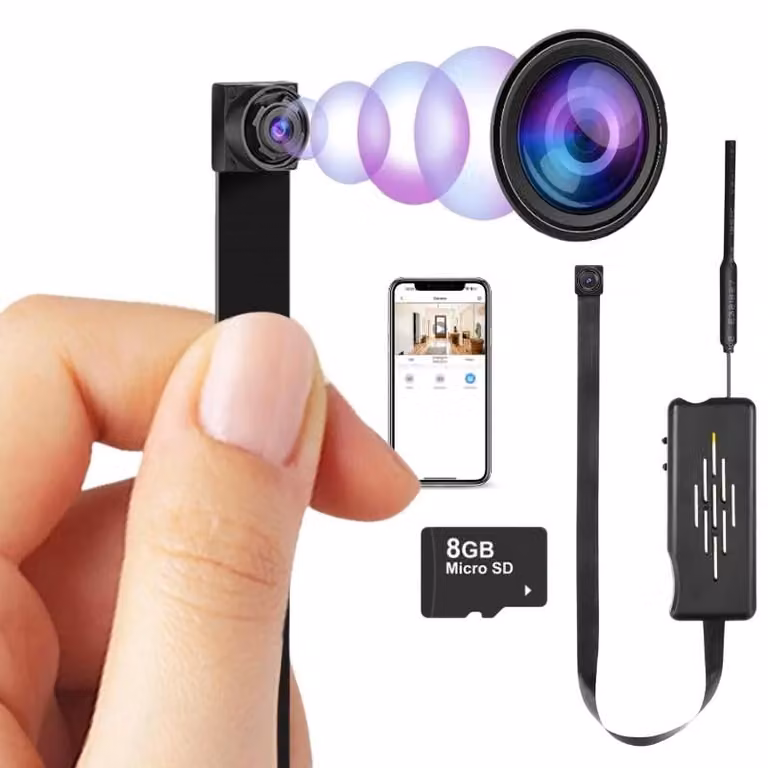 Mini modulo camera iUni IP20, Wi-Fi, 8GB, visualizzazione in diretta su telefono