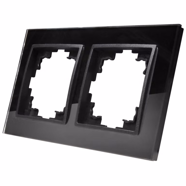 Cornice in vetro McPower "Flair", a 2 ingressi, nera