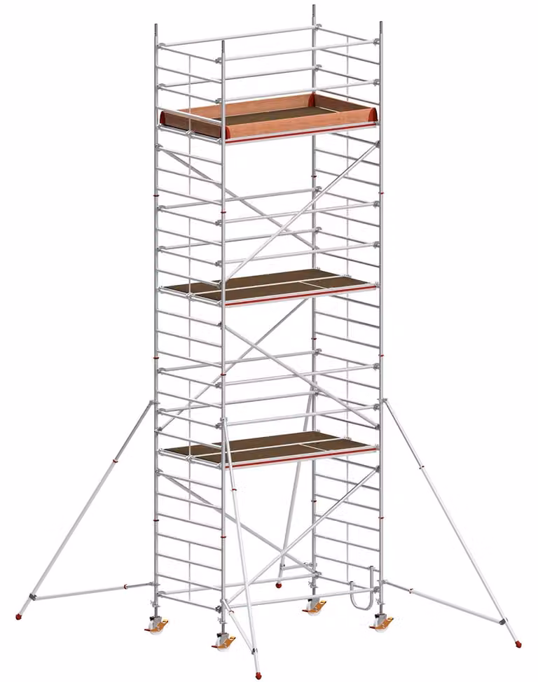 Ponteggio mobile Hymer con braccio da 2,45 x 1,3 m, altezza massima 9,4 m