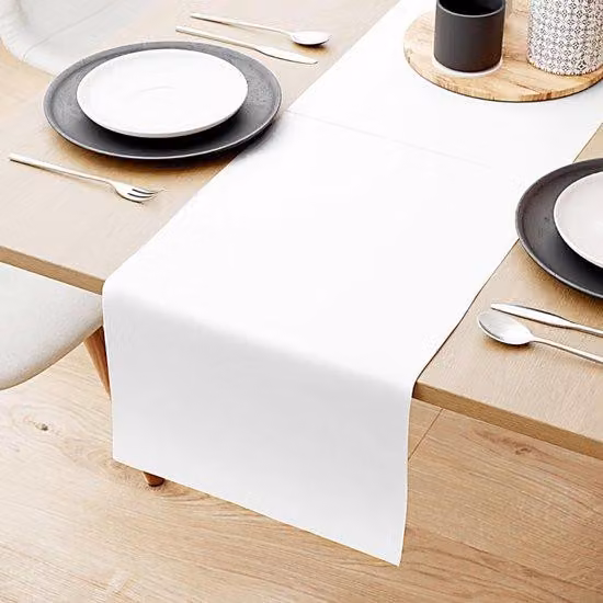 Telo da tavolo traforato - 120 cm x 40 cm x 24 m - Bianco