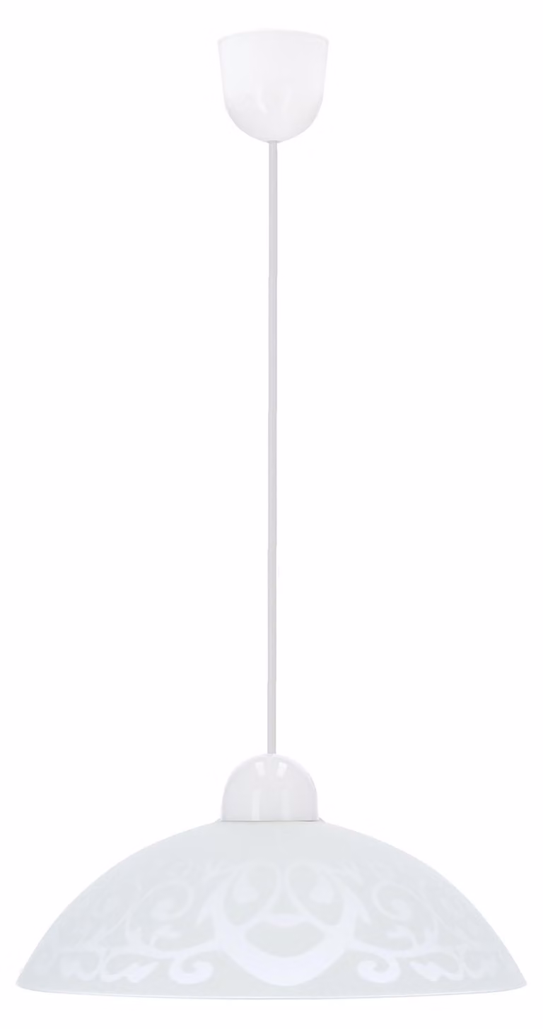 Apparecchio moderno a sospensione BRONTE - 1xE27, 60W, bianco
