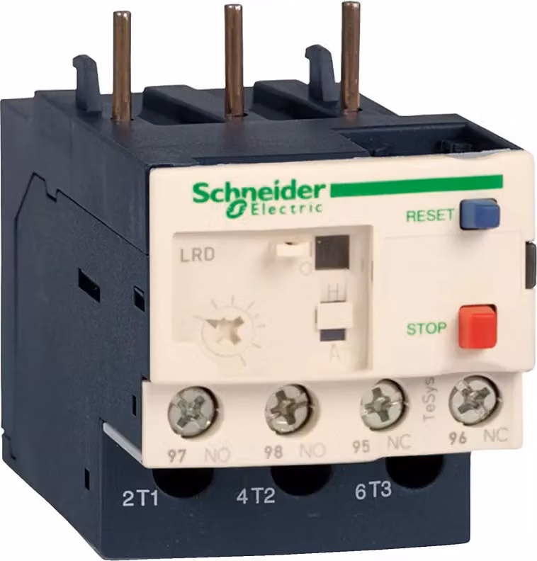 Relè di protezione motore Schneider Electric, 5,5-8 A, 1N+1C, classe 10, senza protezione differenziale LR3D126