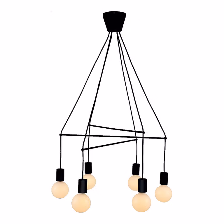 Luce a sospensione TWIG 6xE27/G95/40W Ø67cm metallo dimmerabile