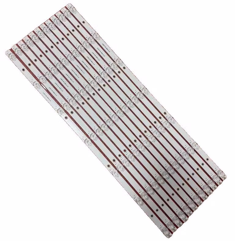 Strisce LED, 12 pezzi/set, lunghezza 647 mm, lampade LED, materiale in alluminio,
