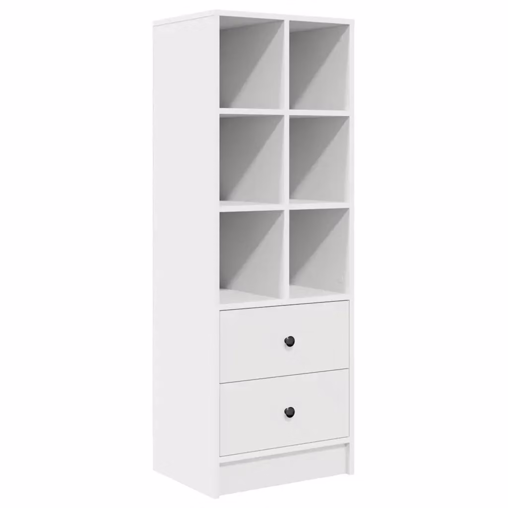 Credenza moderna vidaXL in MDF bianco L: 45,5 cm, P: 34 cm, H: 127 cm – 2