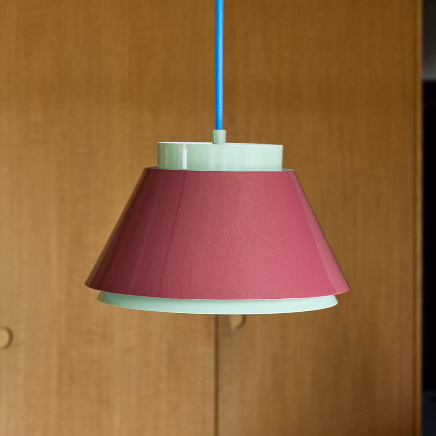 Hübsch Lampada a sospensione Remi, dimmerabile, Verde, Soggiorno / Sala da pranzo, Metallo, Scandinavo, Lampada a sospensione