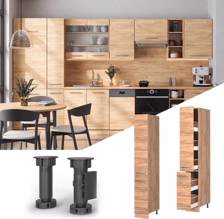 Armadio da farmacia Vicco Fame-Line Rovere dorato 30 cm, Model 56878