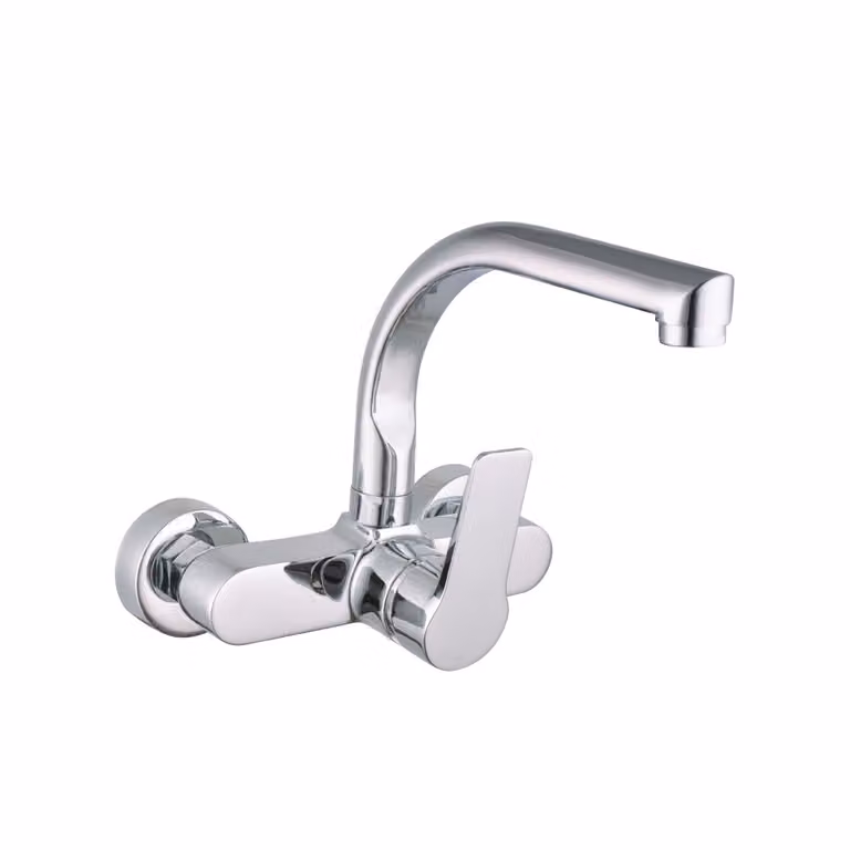 Miscelatore monocomando per lavello. bocca bassa