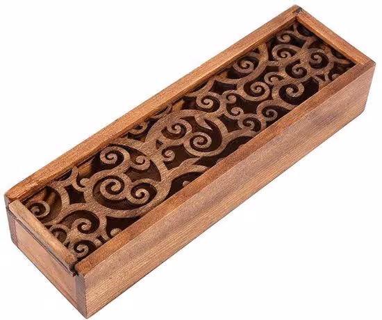 Organizzatore da scrivania in legno - Portaoggetti da ufficio vintage - Realizzato a mano e unico - Ideale per l'ufficio - Elegante e senza tempo