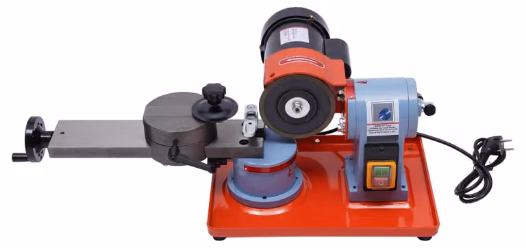 Affilatrice per lame circolari - Macchina per l'affilatura - 220 V, 250 W - Motore in rame - Ampia area di affilatura - Lavorazione del legno - Rosso