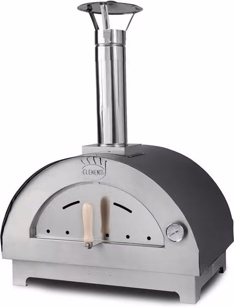 Forno a legna portatile Clementi in acciaio antracite con termometro L: 60 cm, P: 40 cm