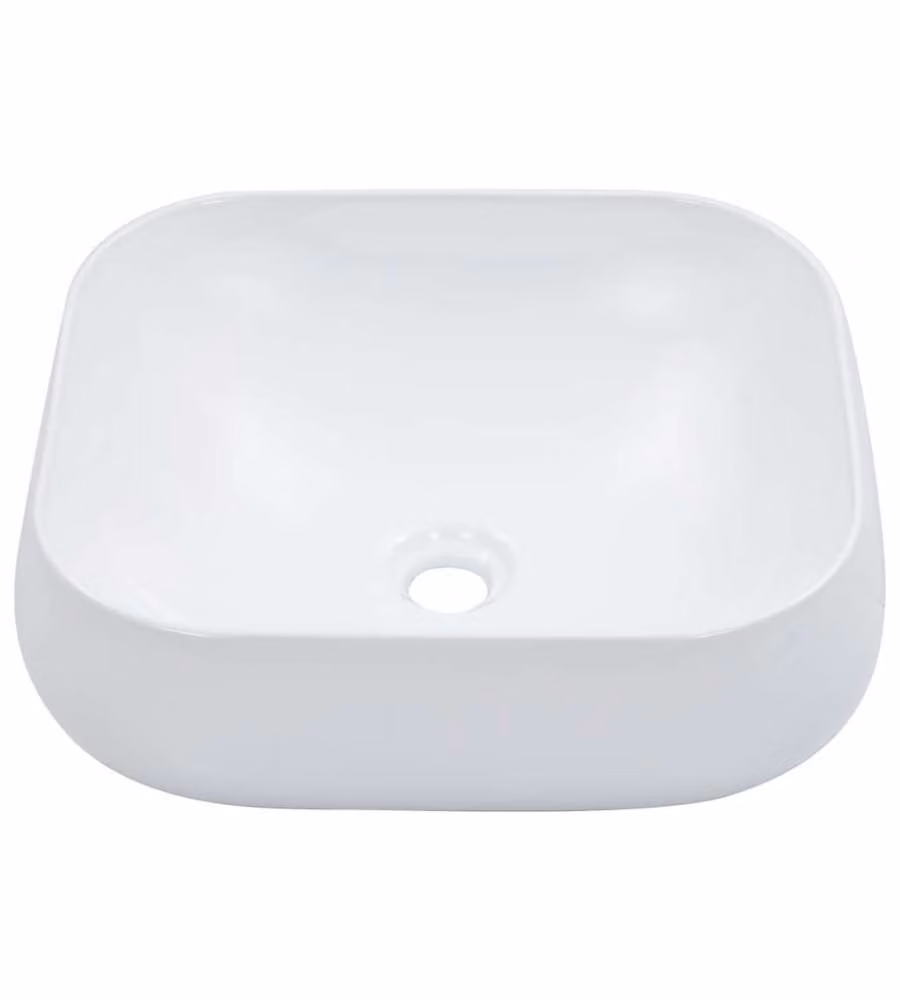 Lavandino 44,5x39,5x14,5 cm in Ceramica Bianco
