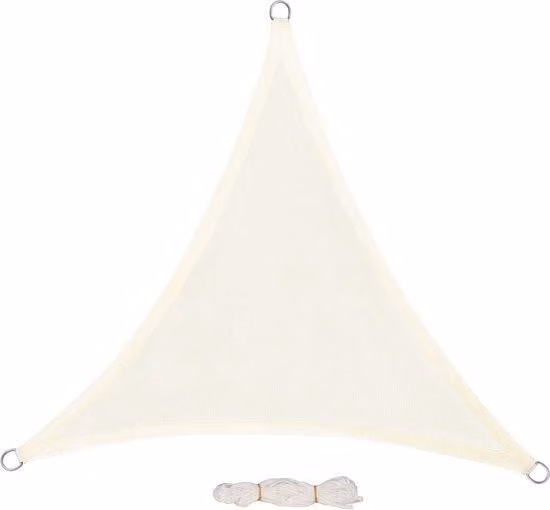 Tenda da pergolato con protezione UV - Tela - 3,6 x 3,6 m - Colore crema