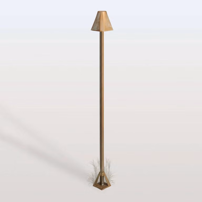 Moretti Luce Lampioncino da giardino Silva Frame, Bronzo / Ottone antico, Ottone, Campagna / Rustiche, Lampada LED da esterni