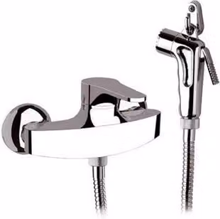 Monocomando esterno doccia con shut-off cromo