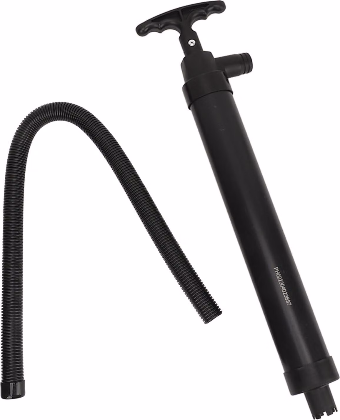 Pompa di sentina manuale con tubo flessibile, portatile, ideale per l'acqua dolce su yacht, imbarcazioni da pesca, kayak, gommoni, colore nero