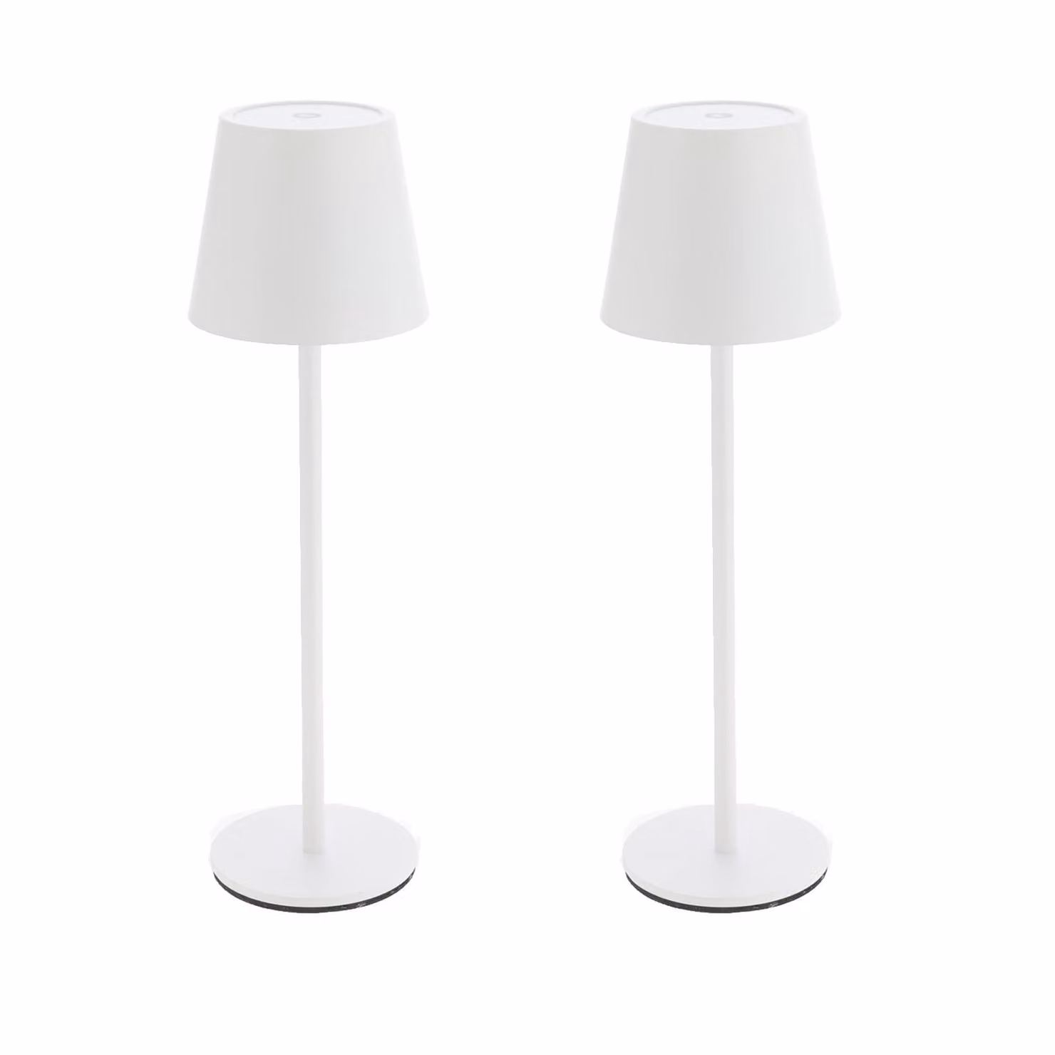 2x XL lampada da tavolo ricaricabile in metallo bianco con funzione touch 3 toni bianchi lampada da comodino dimmerabile lampada da tavolo