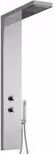 Pannello Inox Colonna Doccia a Cascata Completo Eos Damast