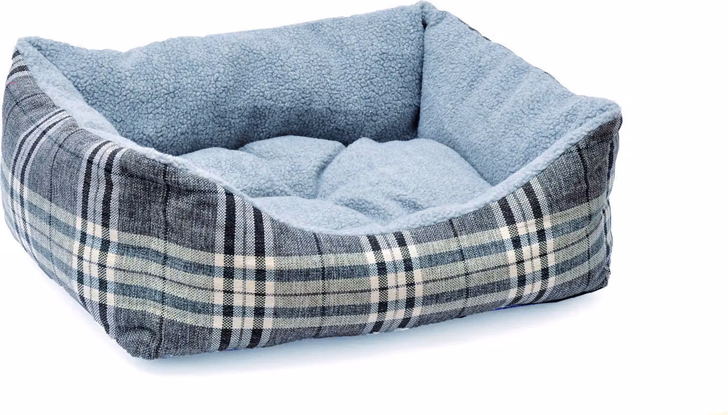 Aumüller divano in peluche Scotland grigio, 50 cm - divano per cani coccolosi