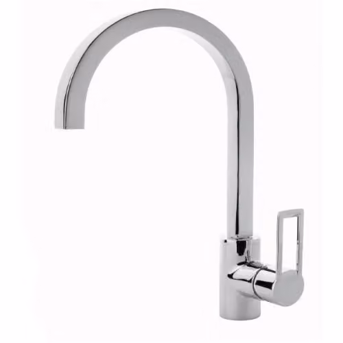 Miscelatore per lavello con bocca cubo