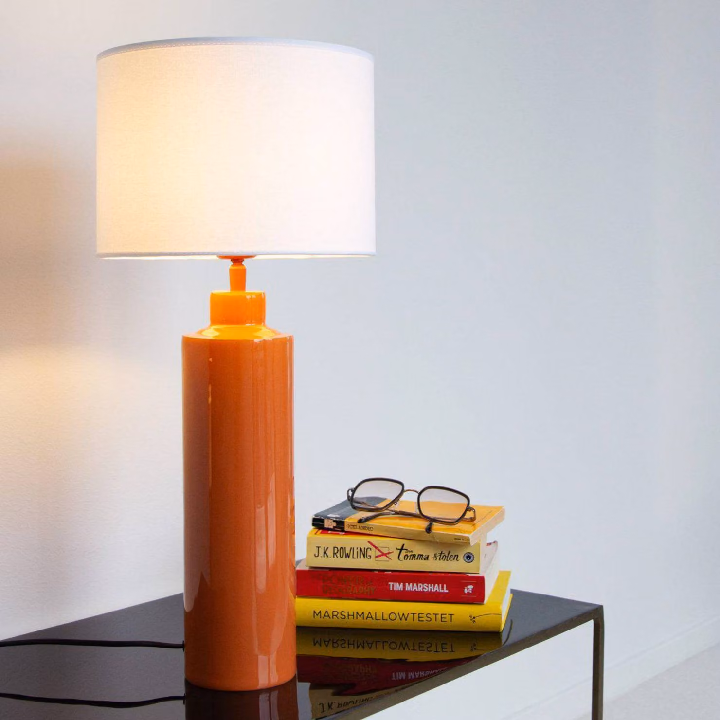 PR Home Lampada da tavolo Solo, Giallo / Arancione, Soggiorno / Sala da pranzo, Tessuto / Stoffa / Seta, Moderno, Lampada da tavolo