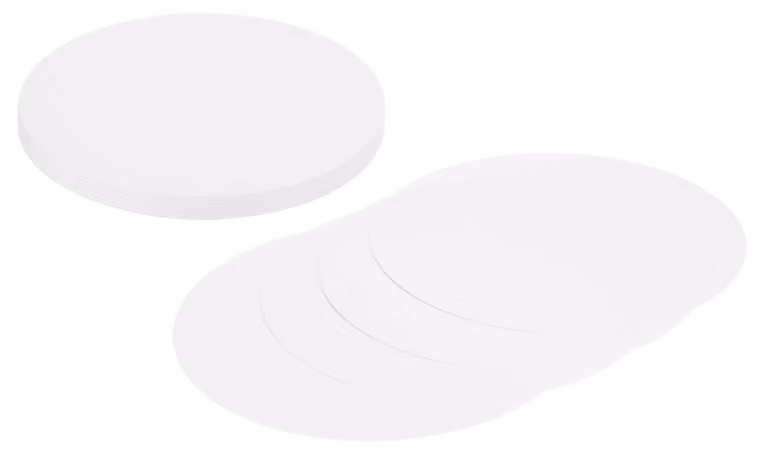 24 cerchi di cartone, diametro 29,5 cm, articoli per hobby creativi, colore bianco